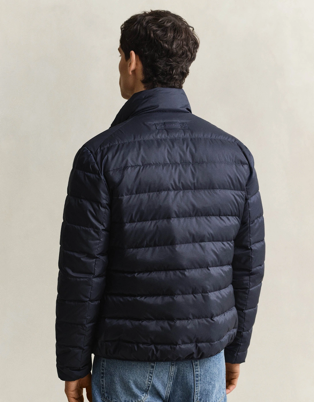 GANT Mens Light Down Jacket - 433 Evening Blue