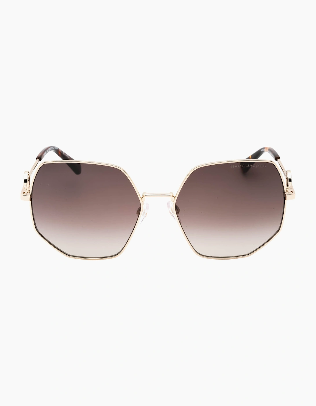 Marc Jacobs Women's Gold Havana Leg Ends Sunglasses - Size One Size