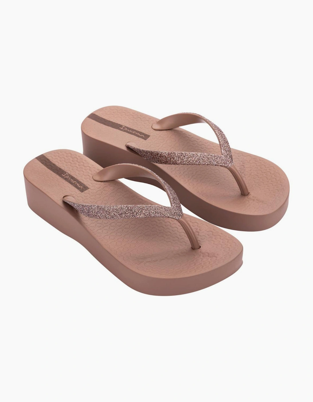 Ipanema Womens Mesh Chic Platform Flip Flops