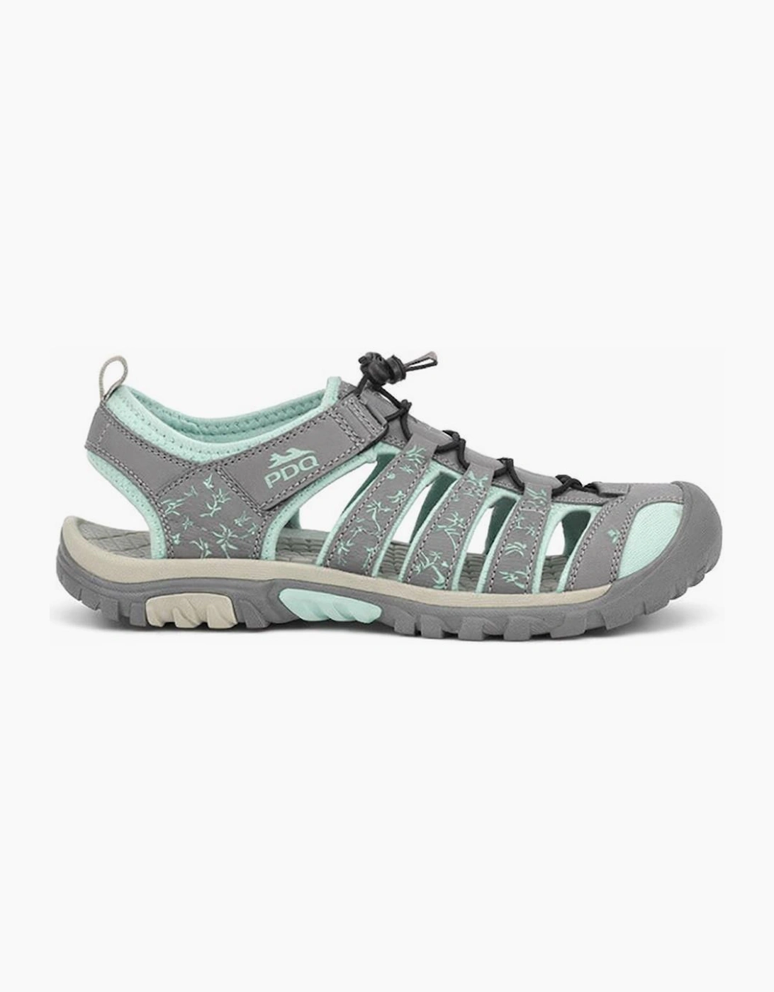 PDQ MILLIE Womens Hiking & Trail Sandals Grey/Mint