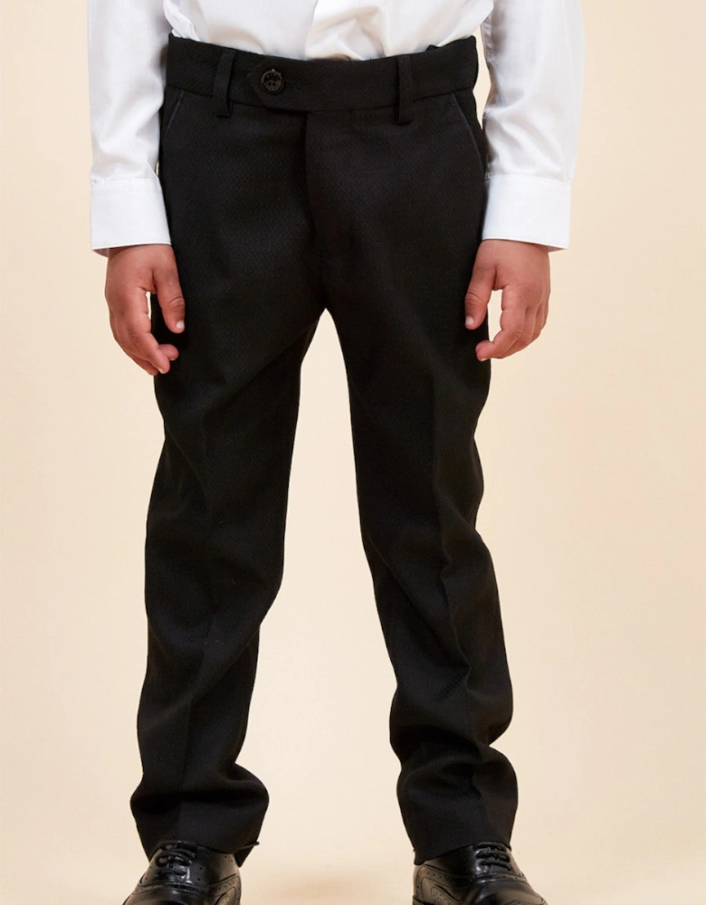 Marc Darcy Dalton Tux Kids 3pc Suit - Black