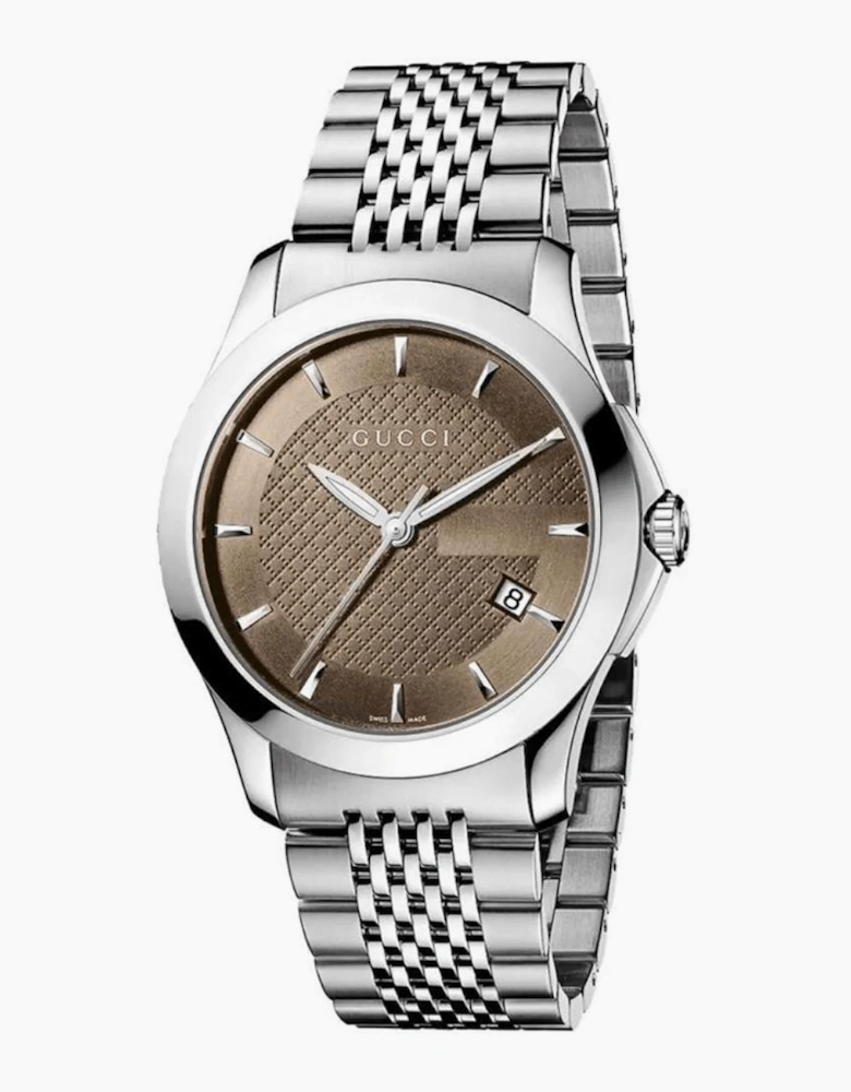 Gucci YA126406 G-Timeless Brown Dial Men's Watch
