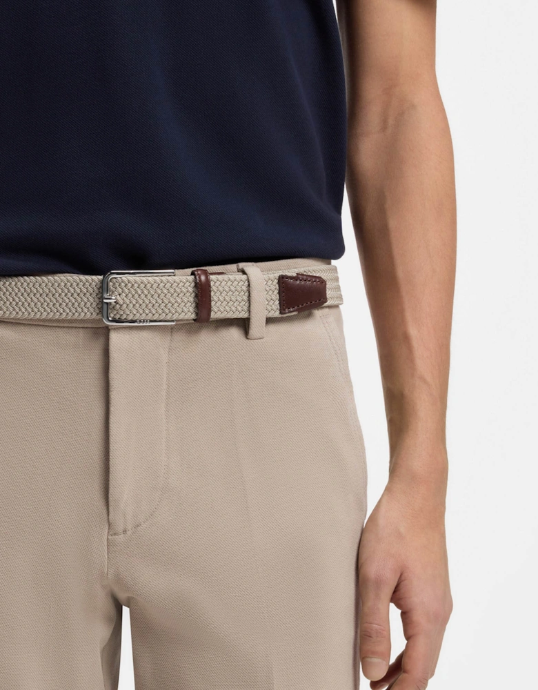 BOSS Orange Clorio Mens Fabric Belt - Light Beige 270