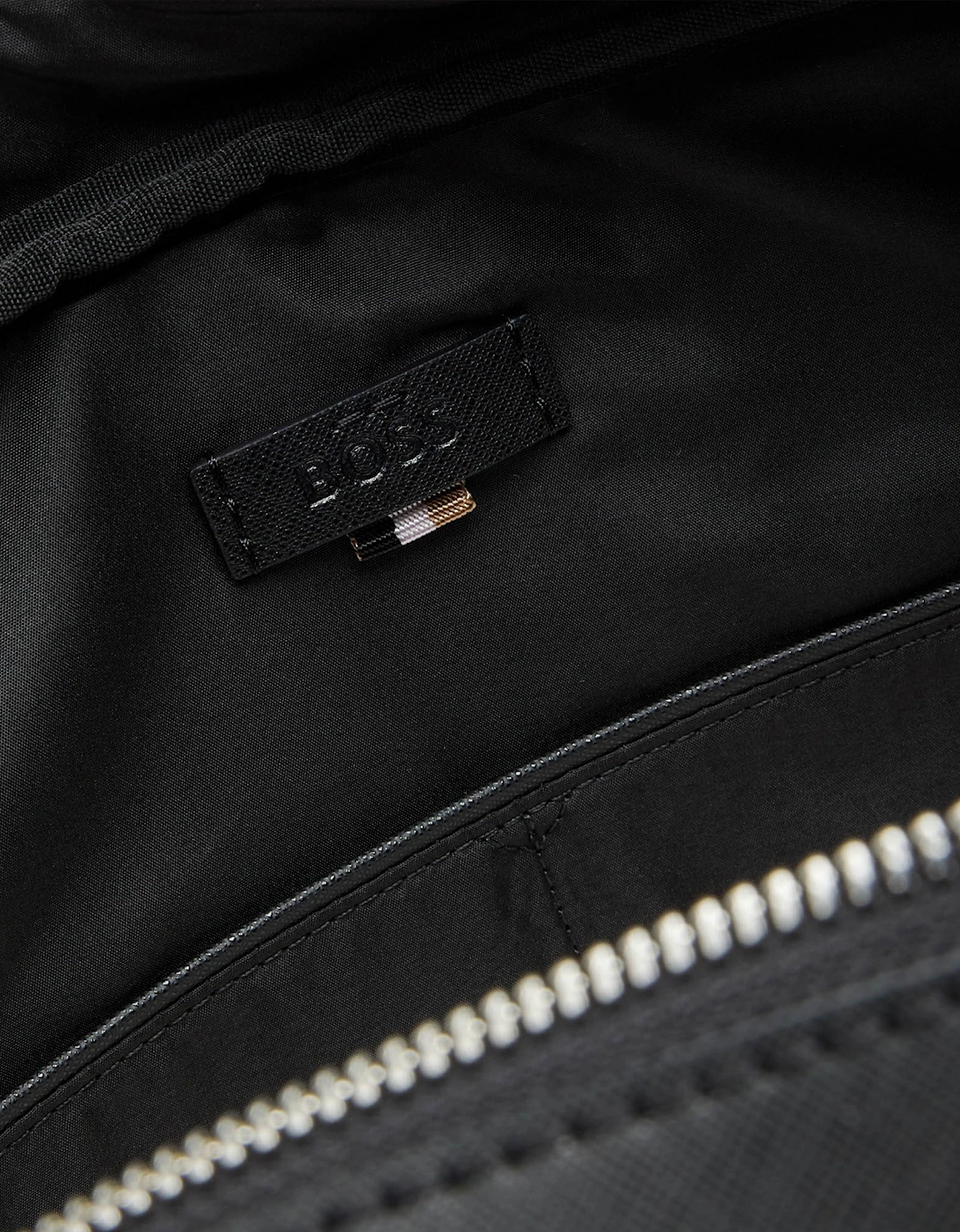 BOSS Orange Zair Mens Document Case with Foil-Print Logo - Black 001