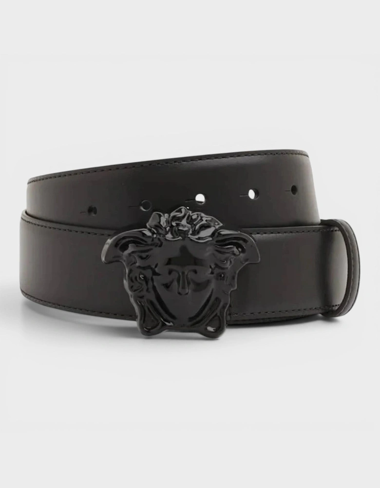 La Medusa Leather Belt Black