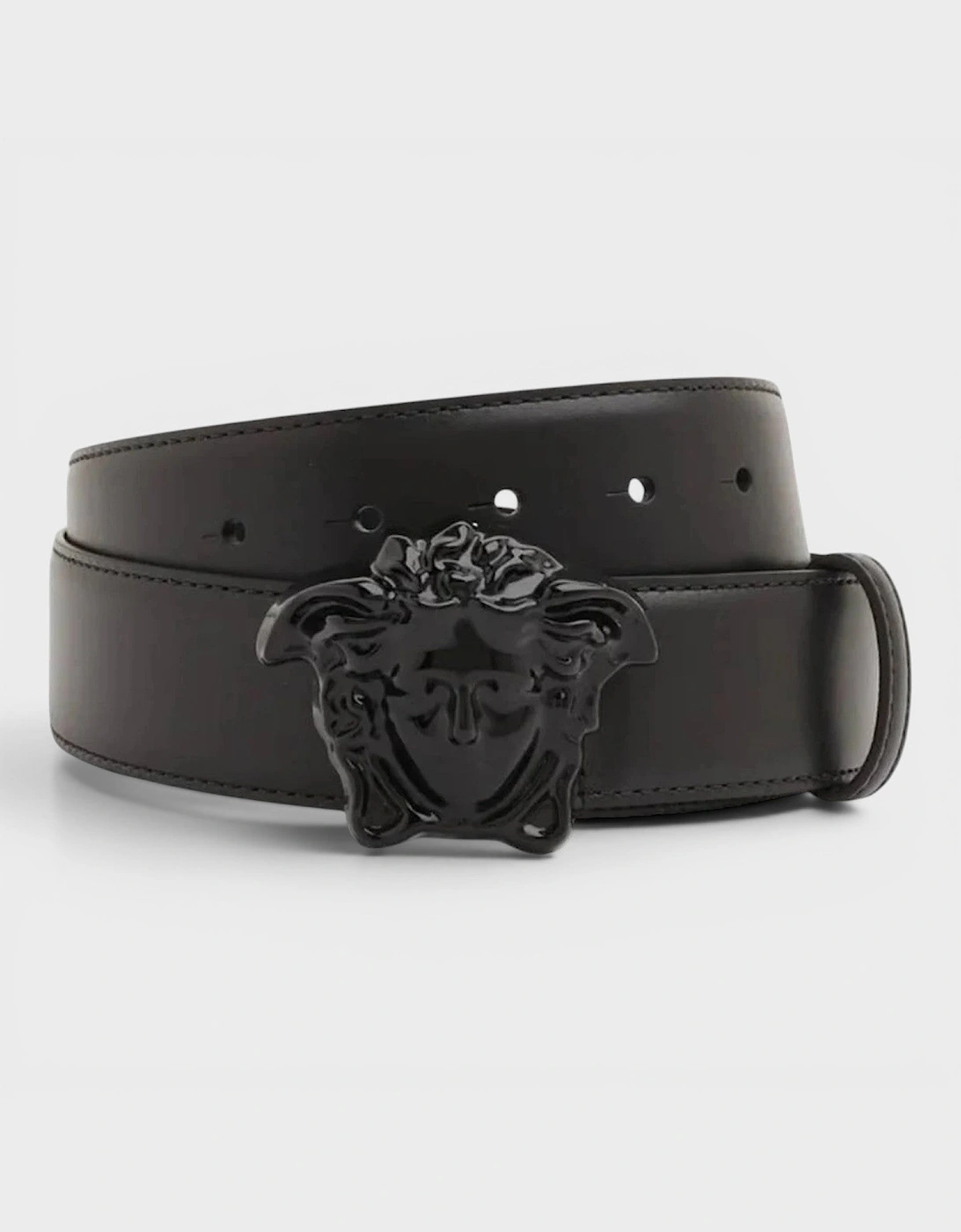 La Medusa Leather Belt Black