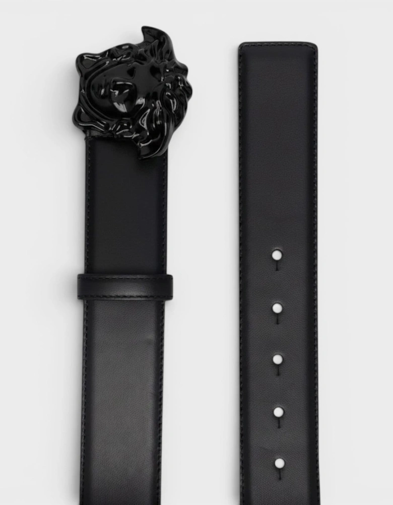 La Medusa Leather Belt Black