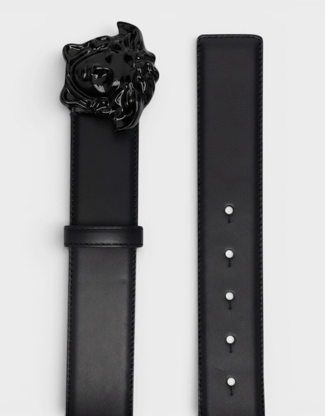 La Medusa Leather Belt Black