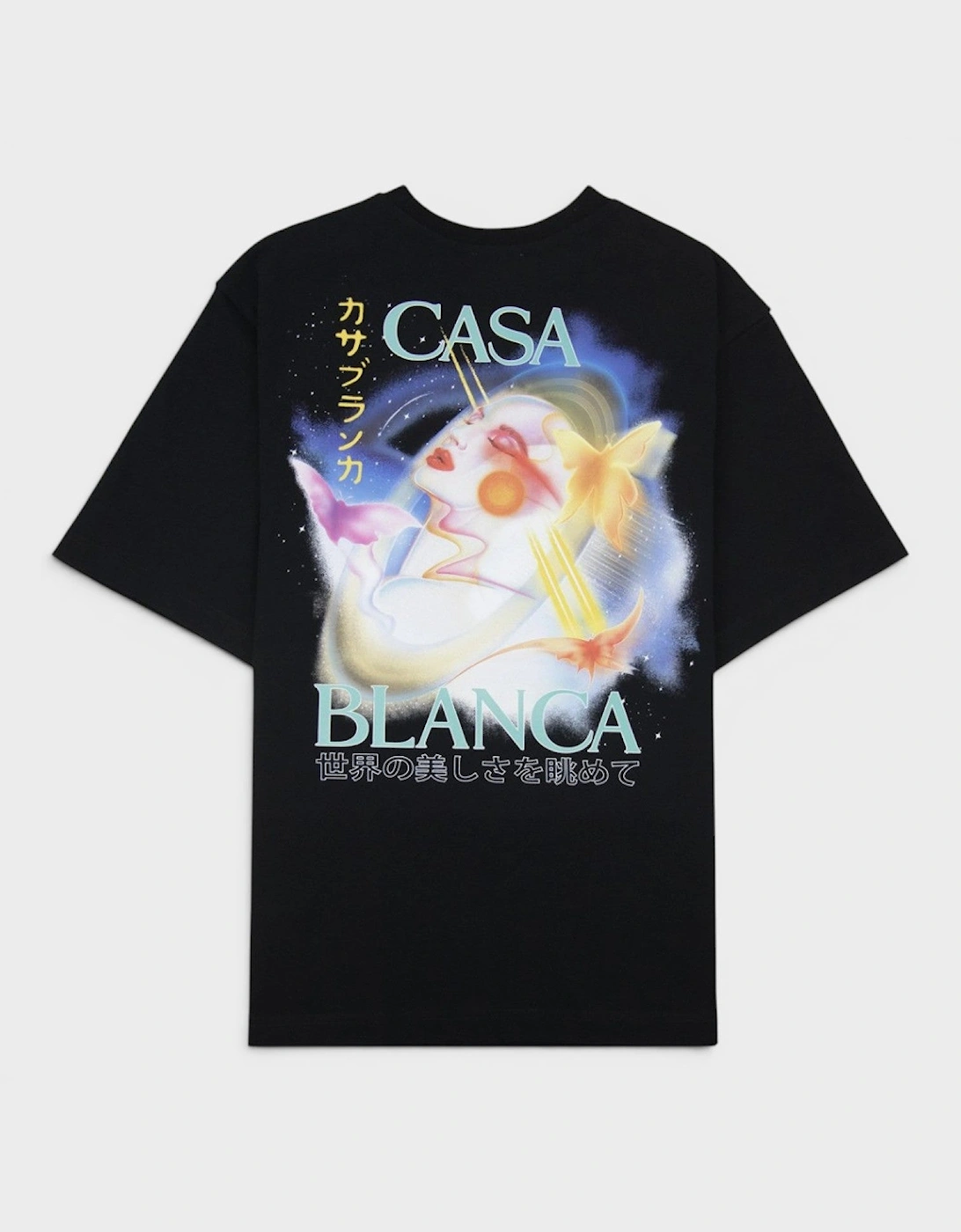 Galactic Connection Printed T-Shirt Black