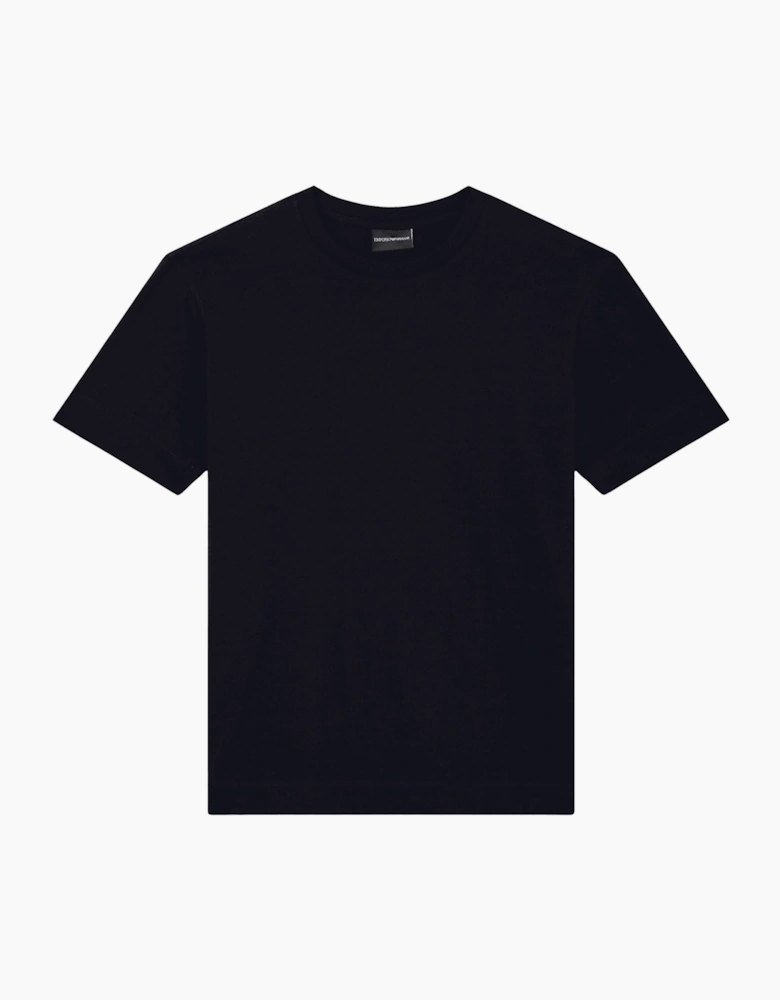 Micro Eagle All Over Slim Fit Navy T-Shirt