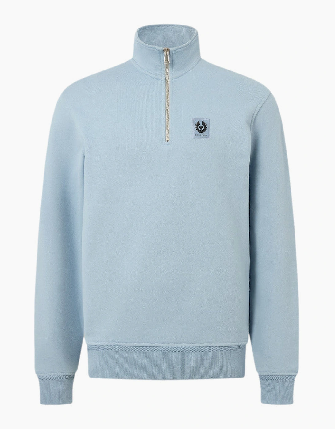 Belstaff Quarter Zip Sweatshirt Mist Blue
