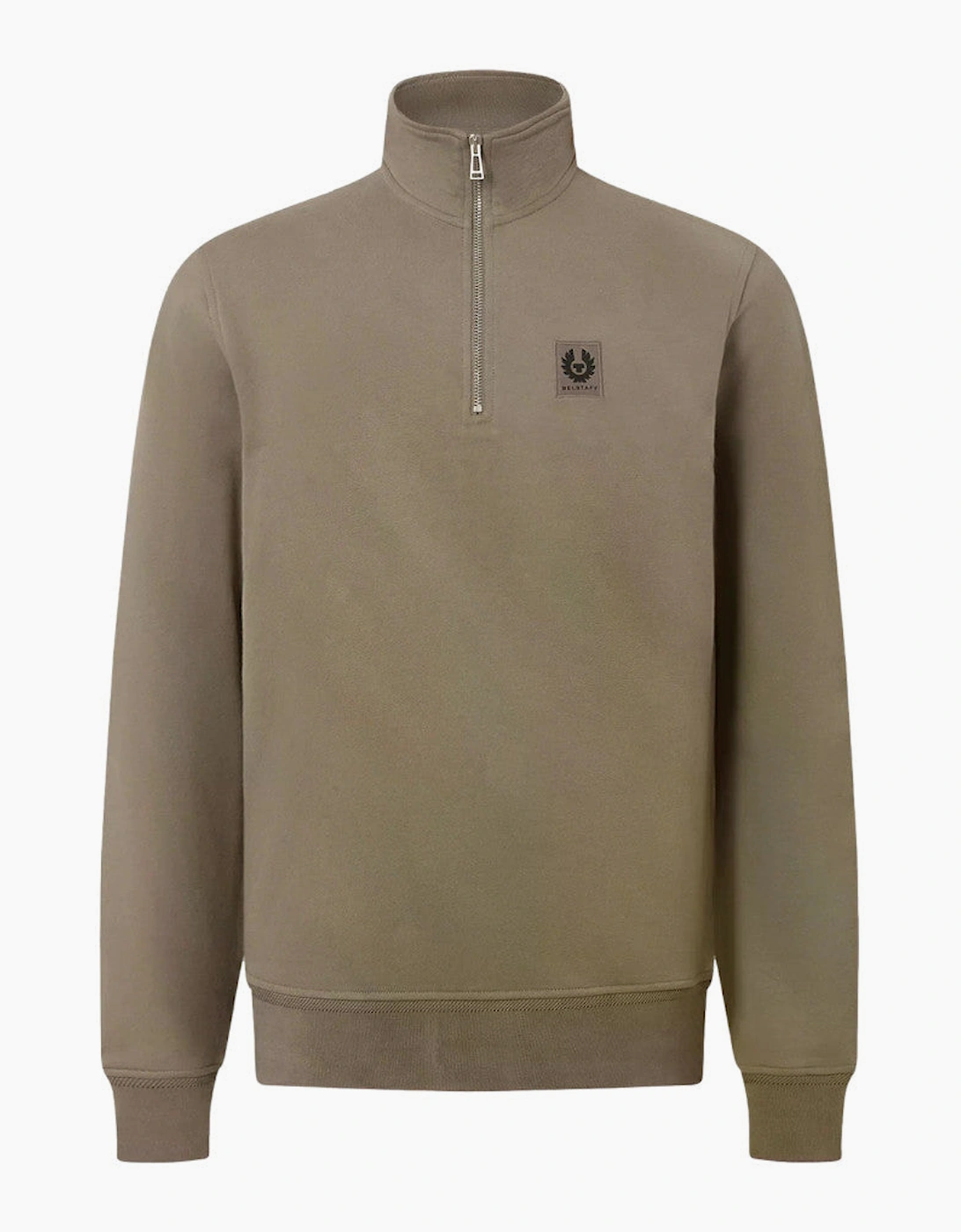 Belstaff Quarter Zip Sweatshirt Dusty Taupe