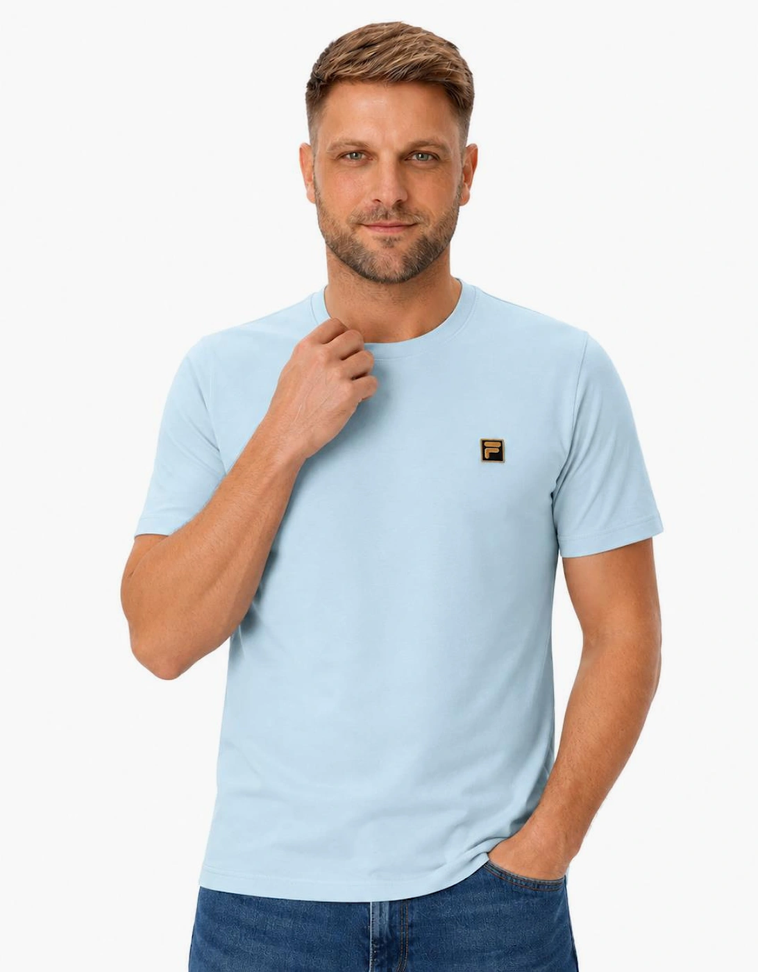 Fila Gold Yaxley 4 Premium T-Shirt Sterling Blue