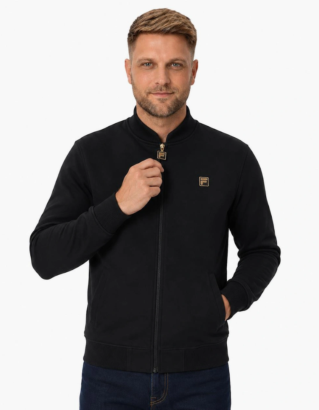 Fila Gold Smith Archive Inspired Jacket Black