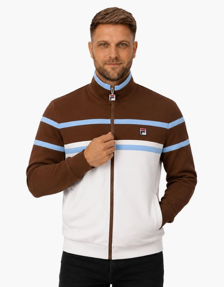 Fila Giovanni Contrast Panels Track Top Jacket Gardenia/Cappucino/Frozen Fjord