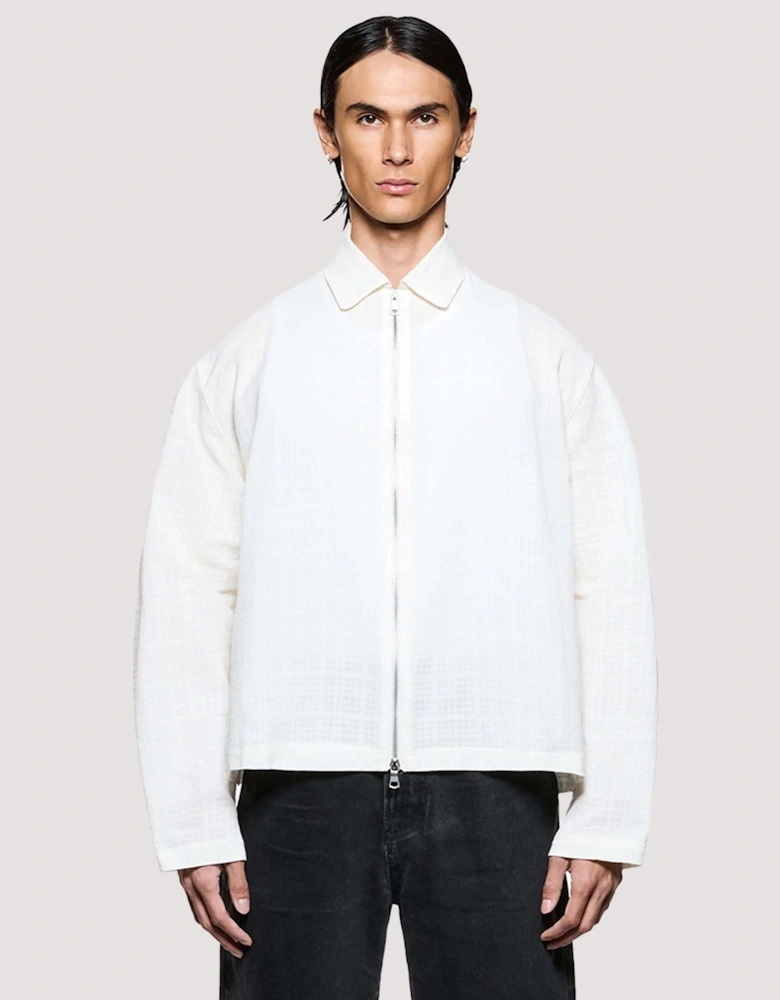 Box Fit Loose Weave Check Rider