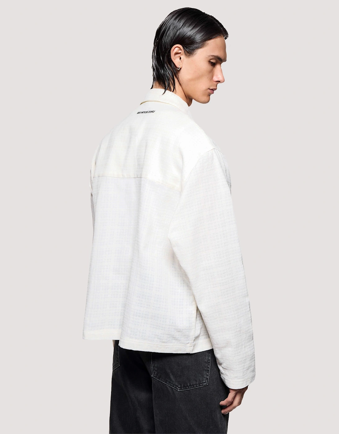 Box Fit Loose Weave Check Rider