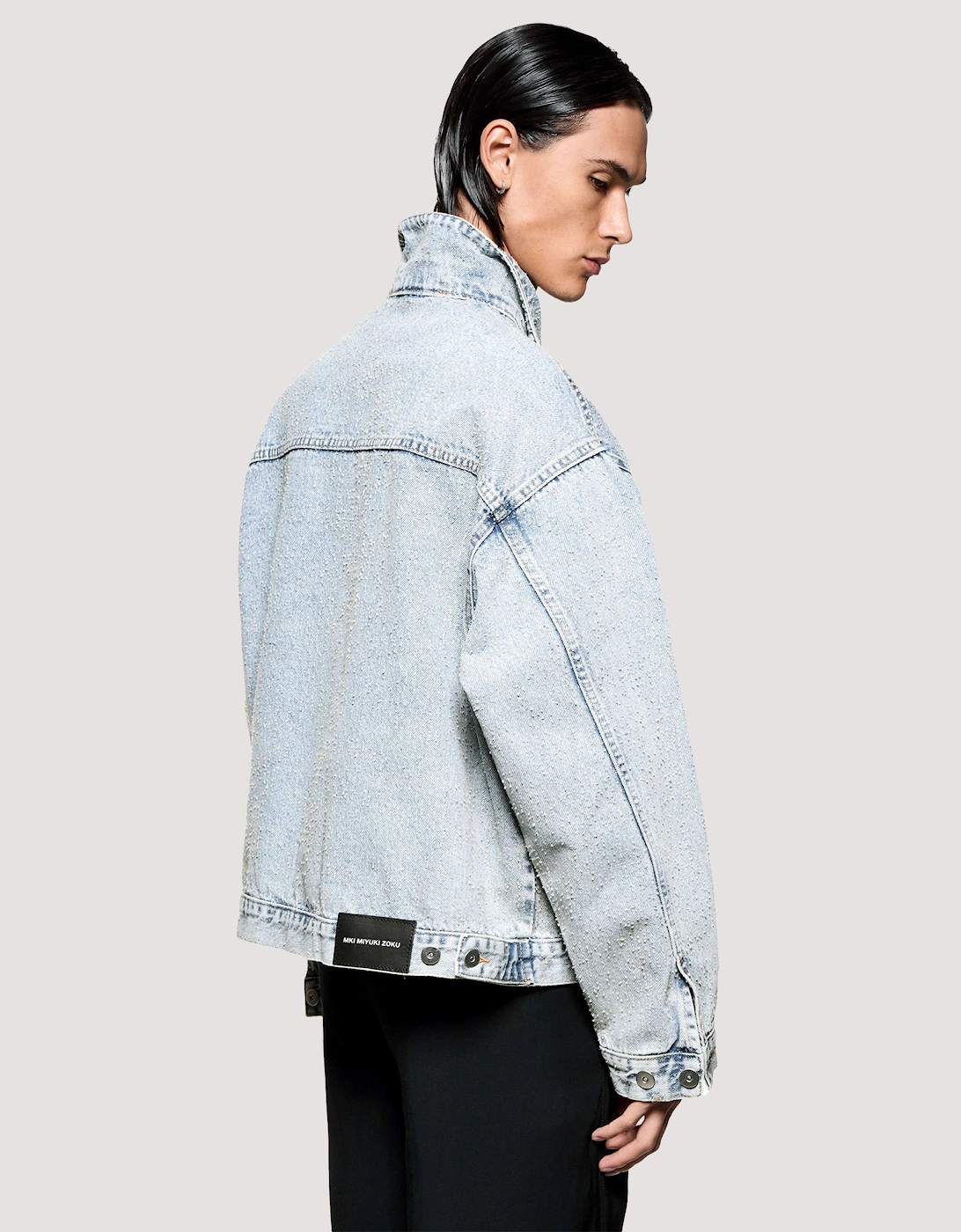 Box Fit Twisted Weave Trucker Jacket