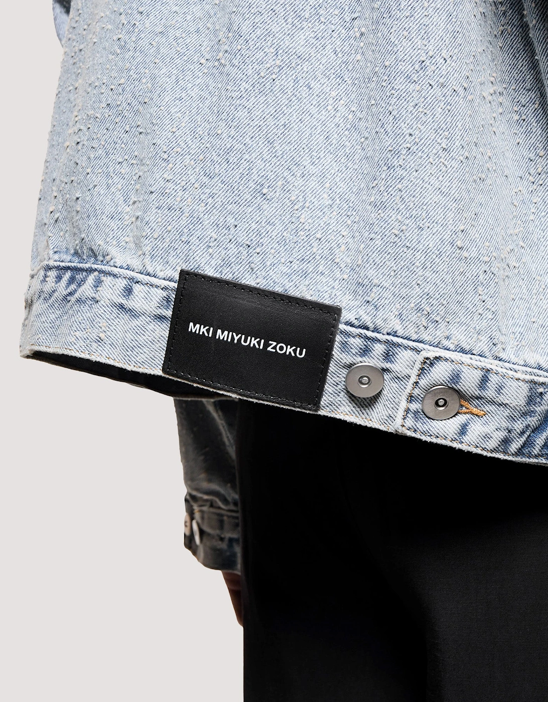 Box Fit Twisted Weave Trucker Jacket
