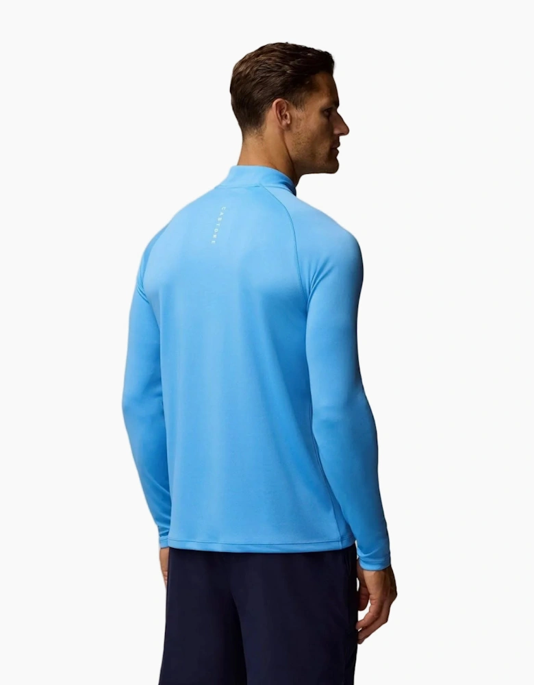 Castore Adapt Training 1/4 Zip Top Polyester Men's Blue Activewear T-Shirts