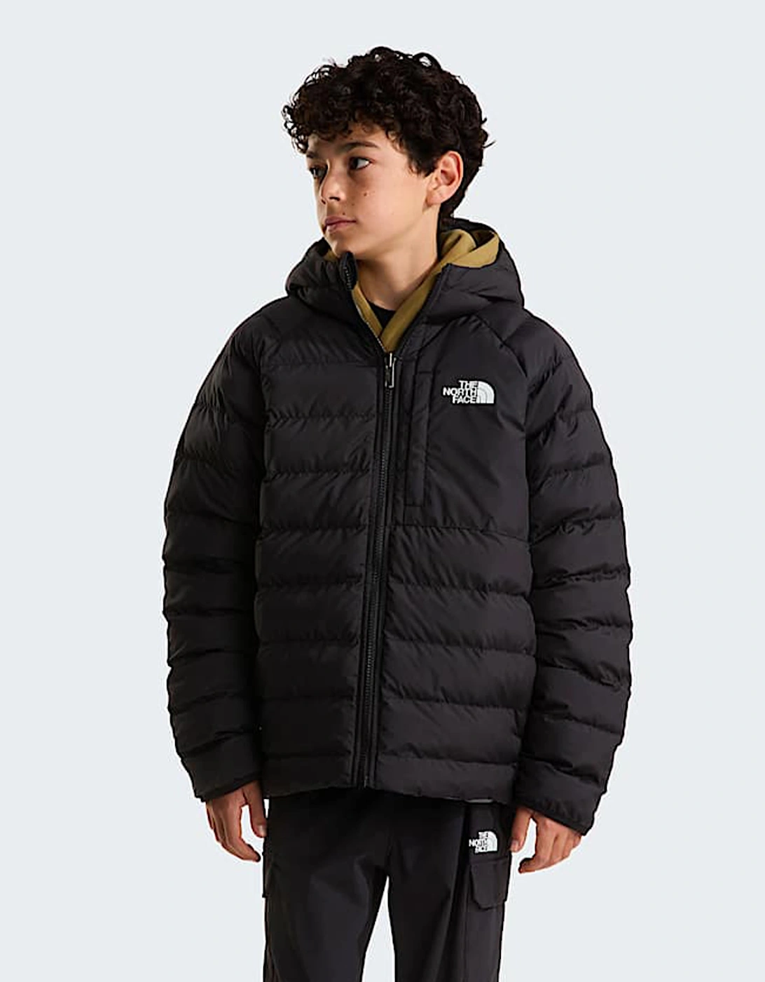 The North Face Boys Reversible Perrito Hooded Jacket in Black