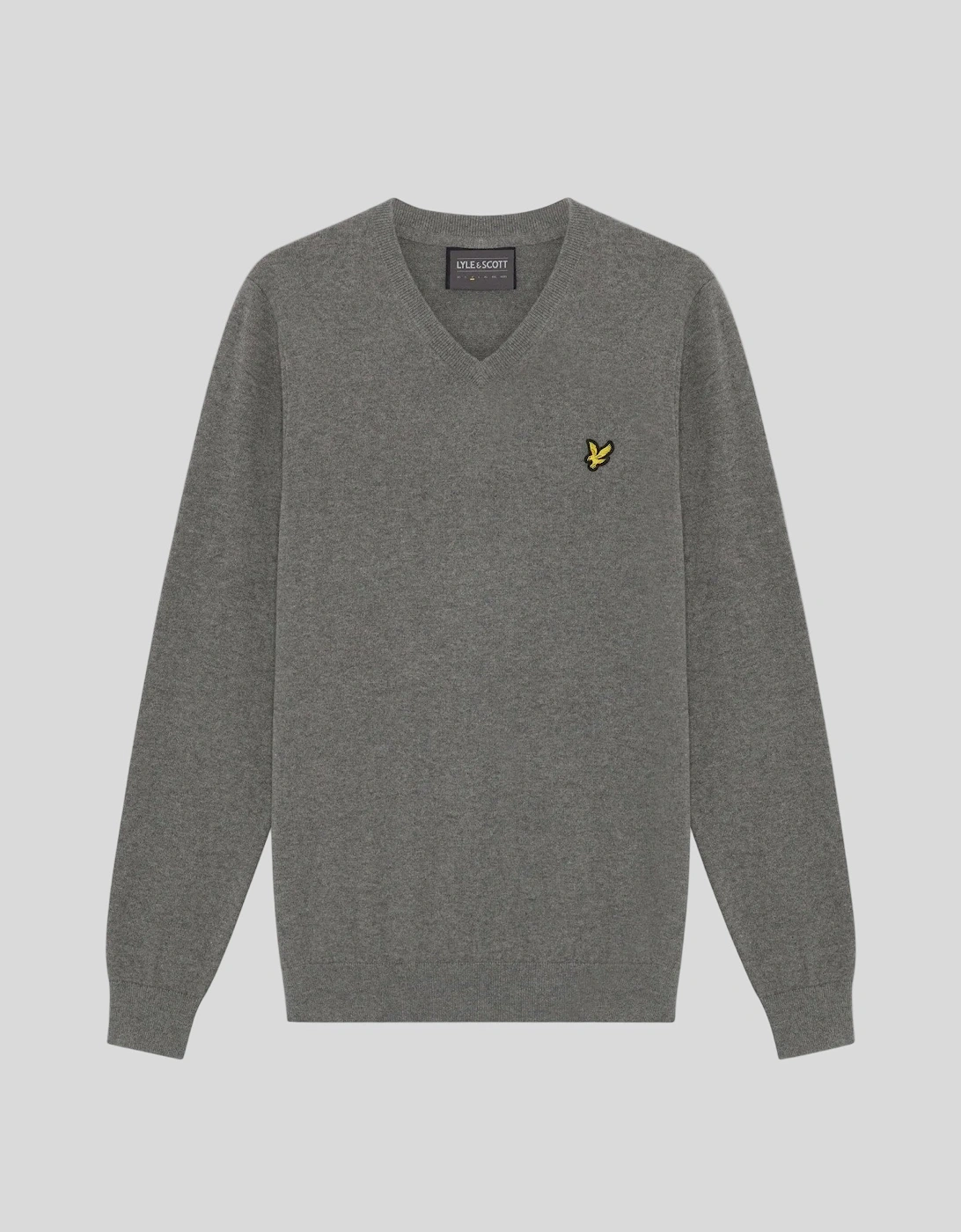 Cotton Blend V-Neck Jumper