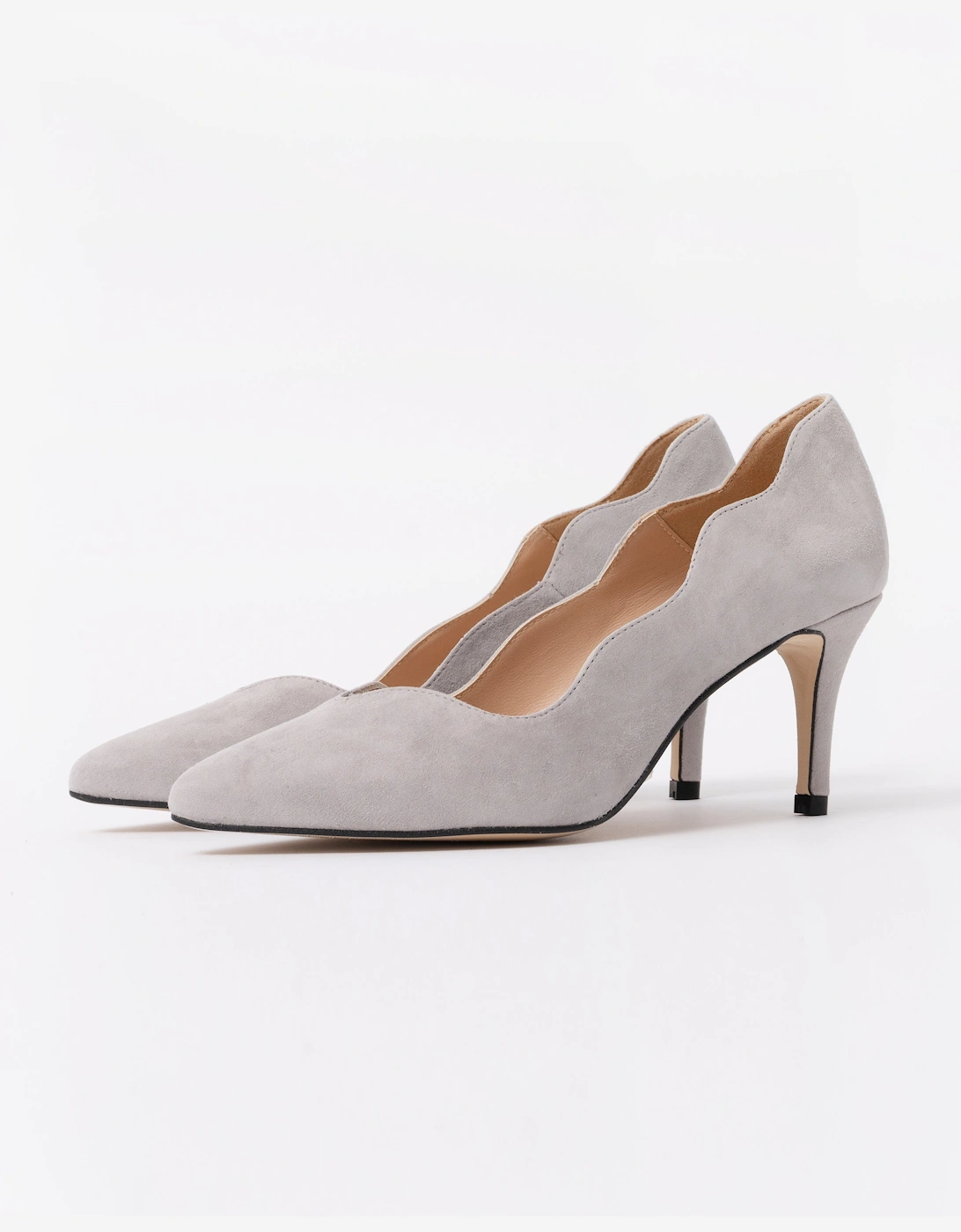 Elia B Dakota Womens Heeled Shoe - Grey, 6 of 5