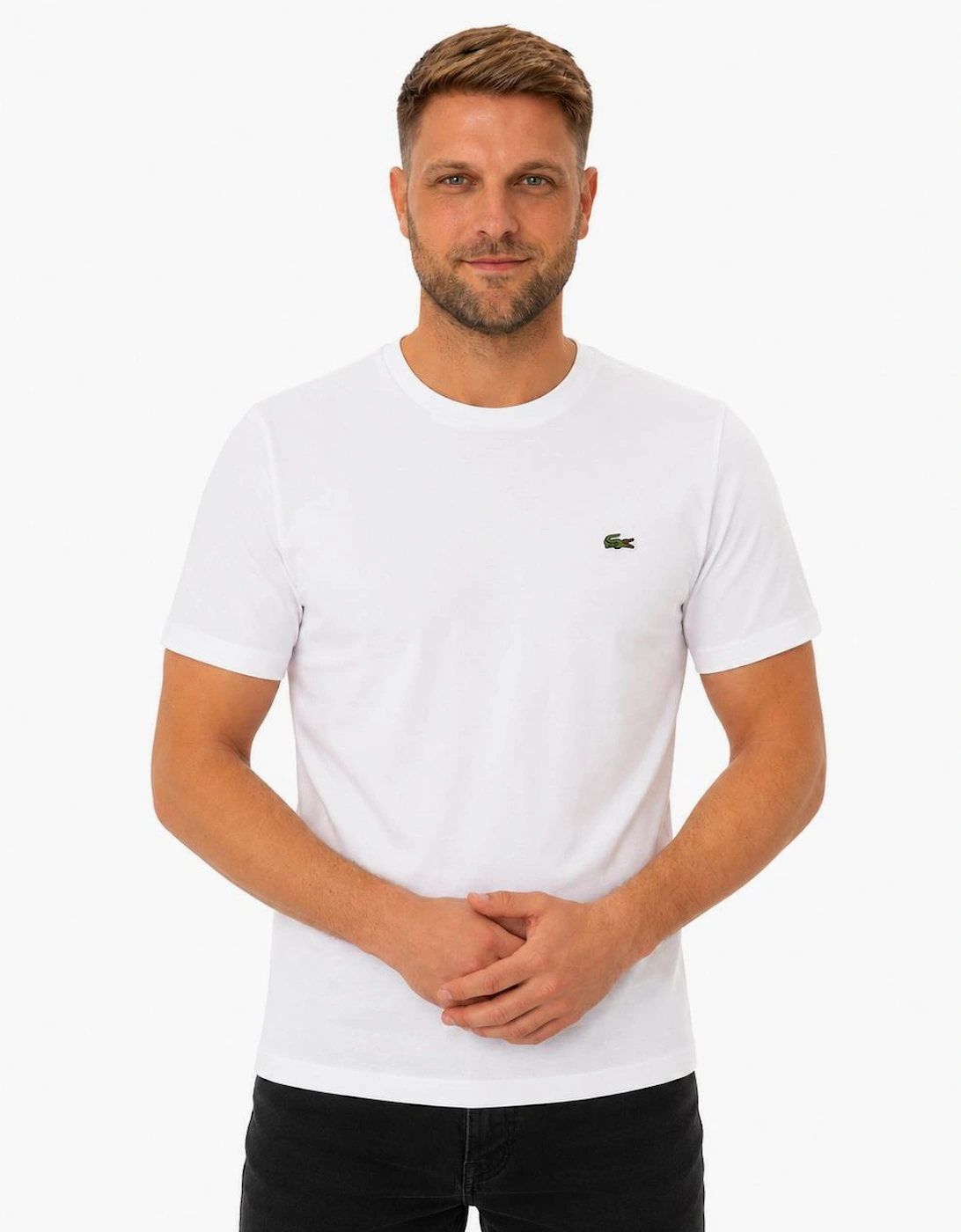 Lacoste Cotton Pima Crew Neck T-Shirt White