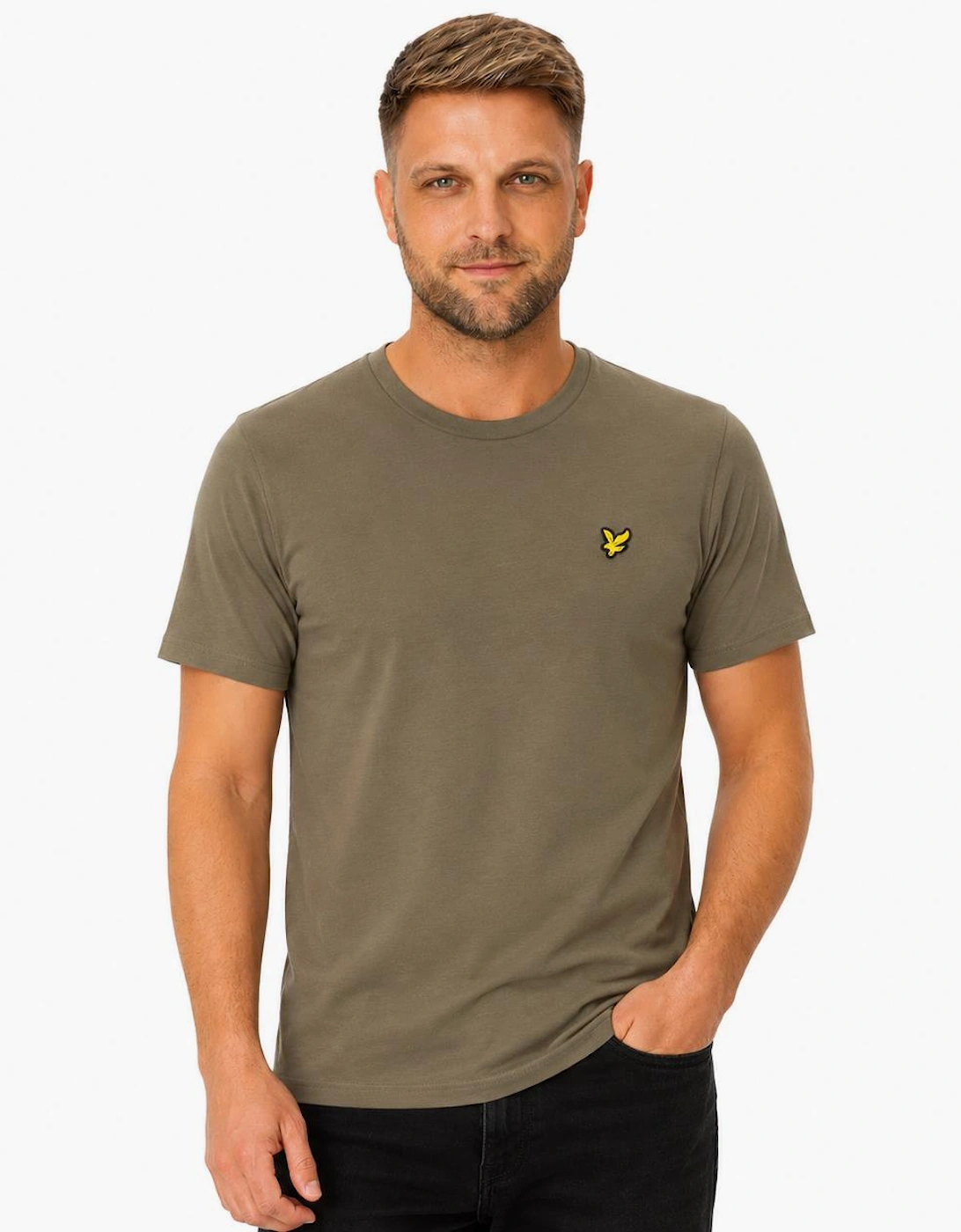 Lyle & Scott Plain T-Shirt Khaki Ash