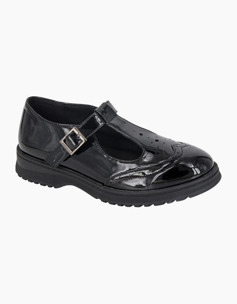 Cipriata Kids Dina Buckle T Bar Brogue Shoe