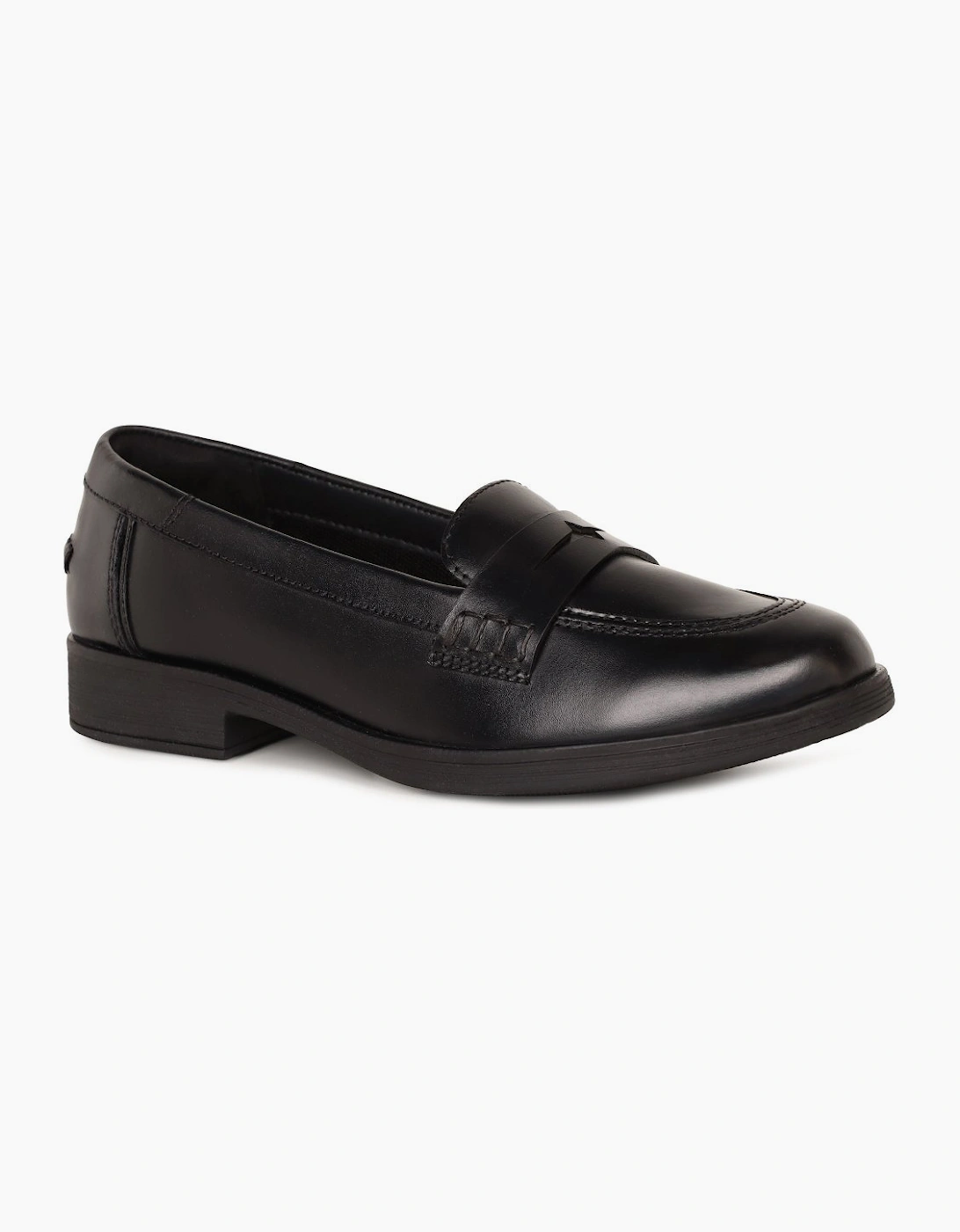 Junior Agata Plain Girls Senior School Shoes, 8 of 7