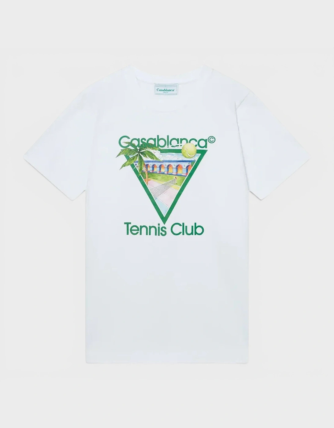 Tennis Club Icon Printed T-Shirt White