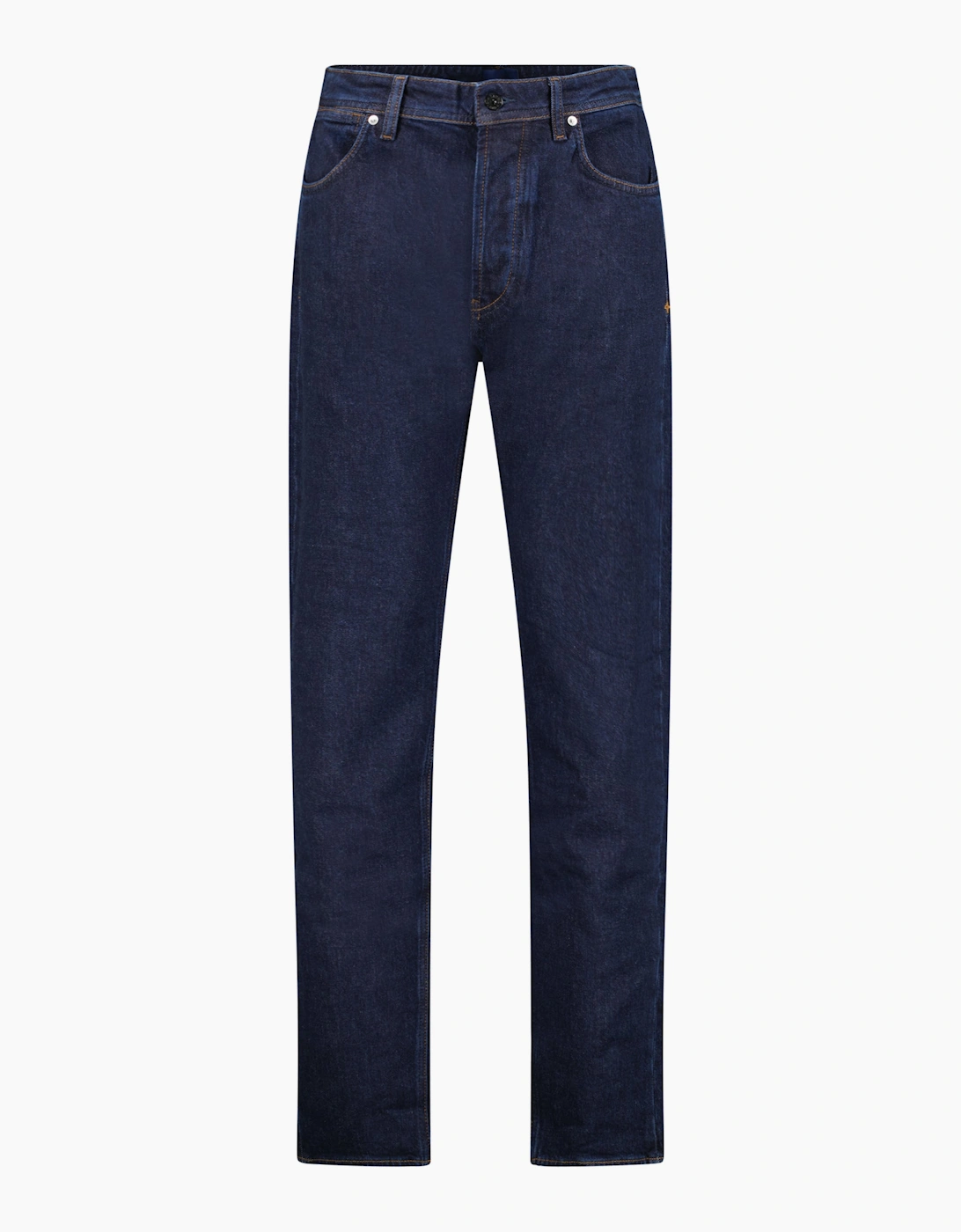 Stone Island Men's Blue Rinsed Buttoned Indigo Denim Jeans Rinse - Size: W34