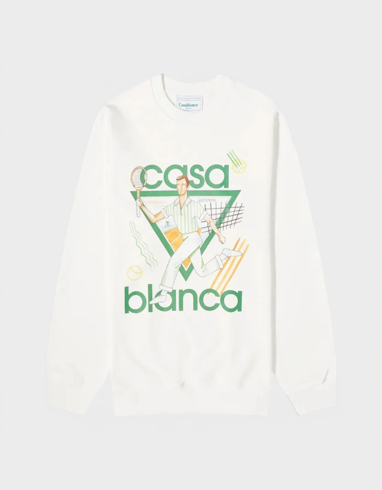 Le Jeu Printed Sweatshirt White
