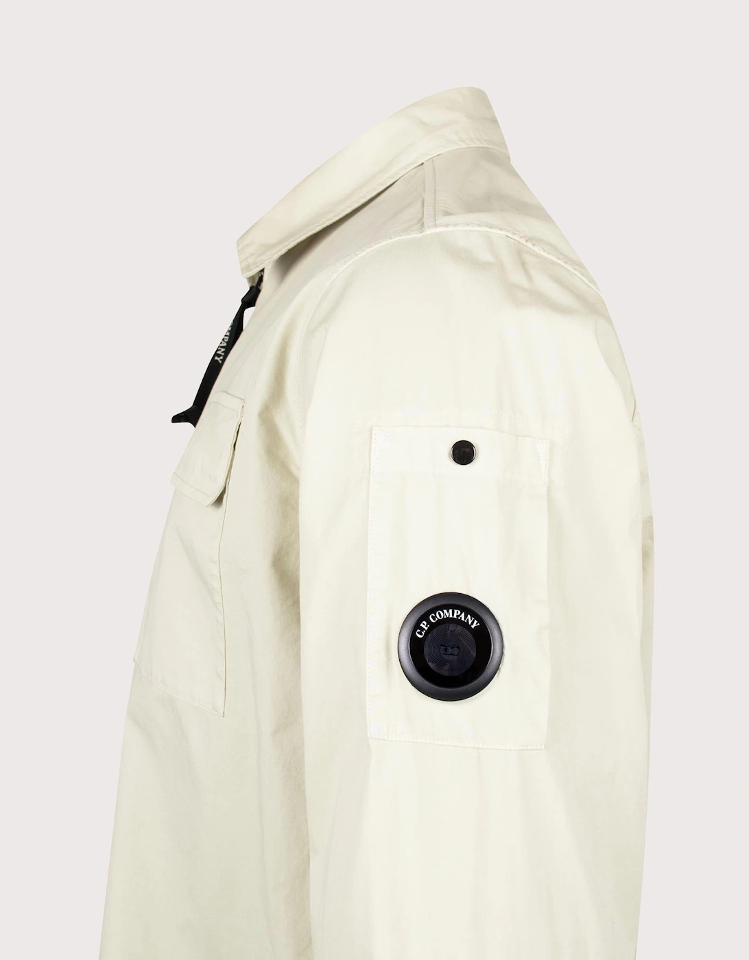 Organic Gabardine Zipped Lens Overshirt