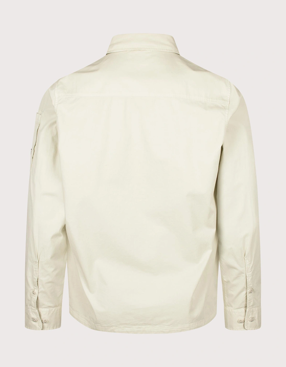 Organic Gabardine Zipped Lens Overshirt