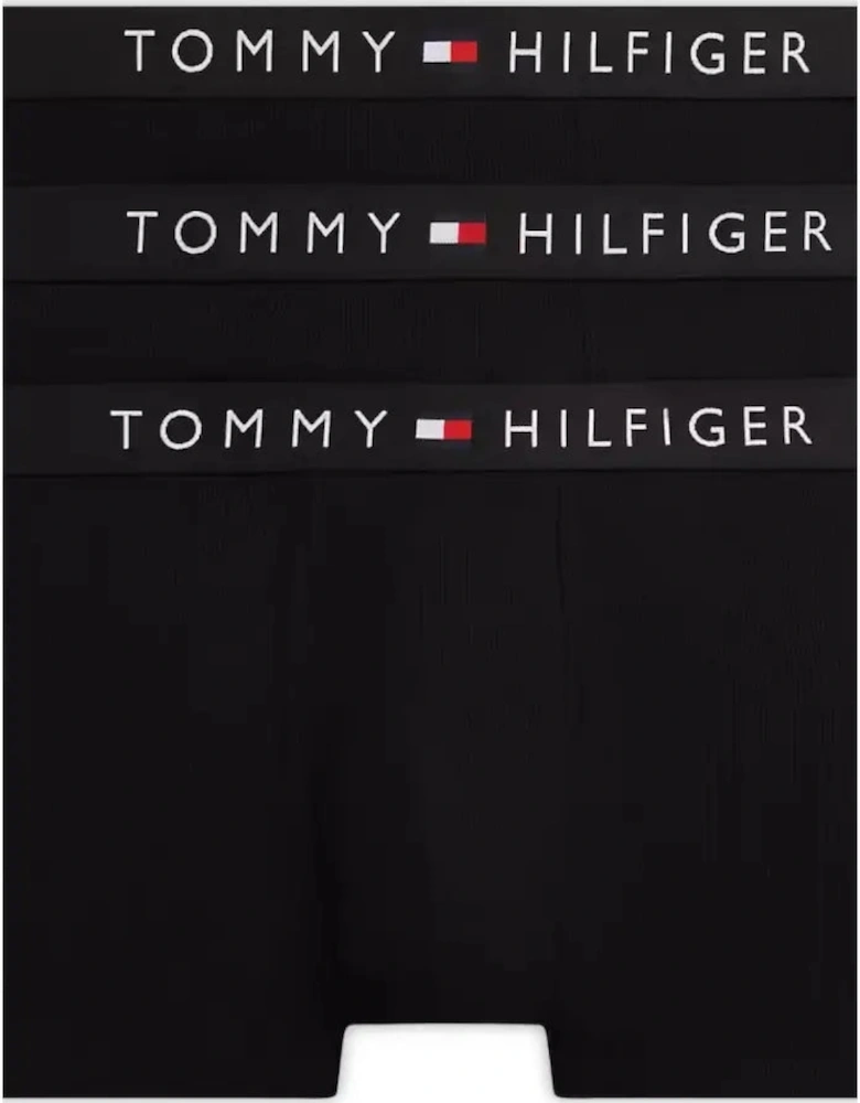 3-Pack TH Original Rib Boxer Trunks, Black