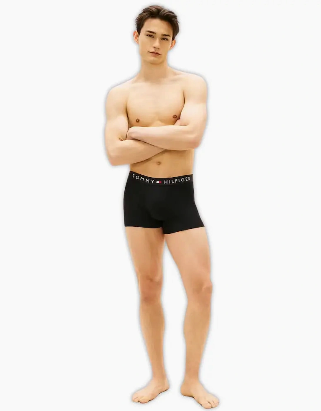 3-Pack TH Original Rib Boxer Trunks, Black