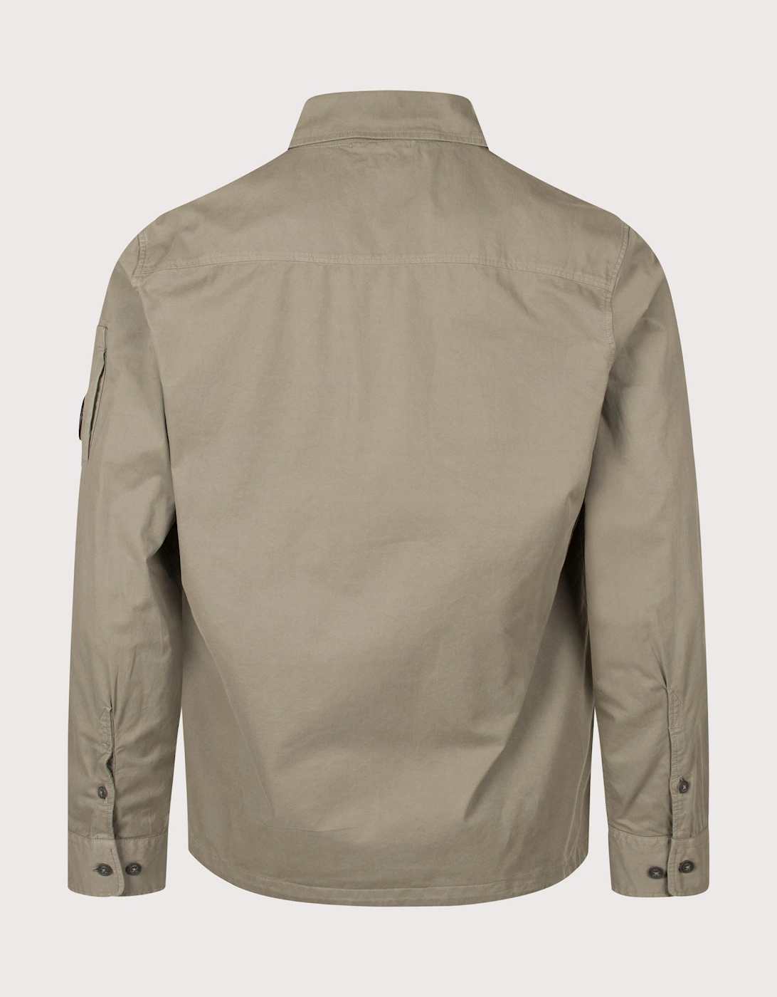 Organic Gabardine Zipped Lens Overshirt