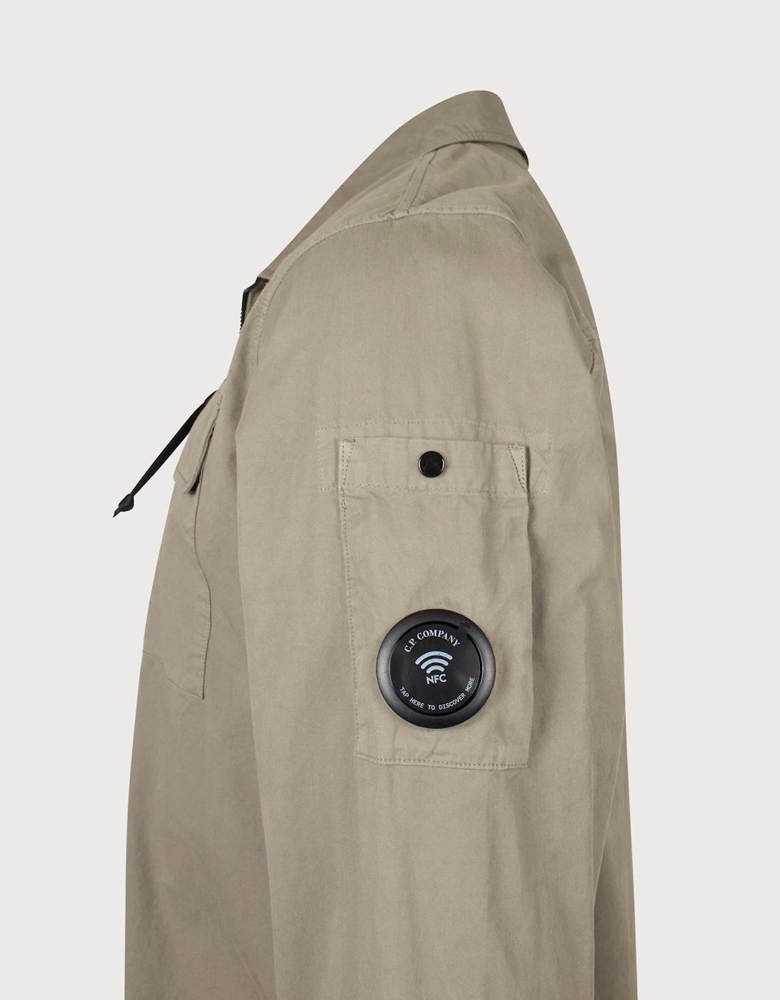 Organic Gabardine Zipped Lens Overshirt