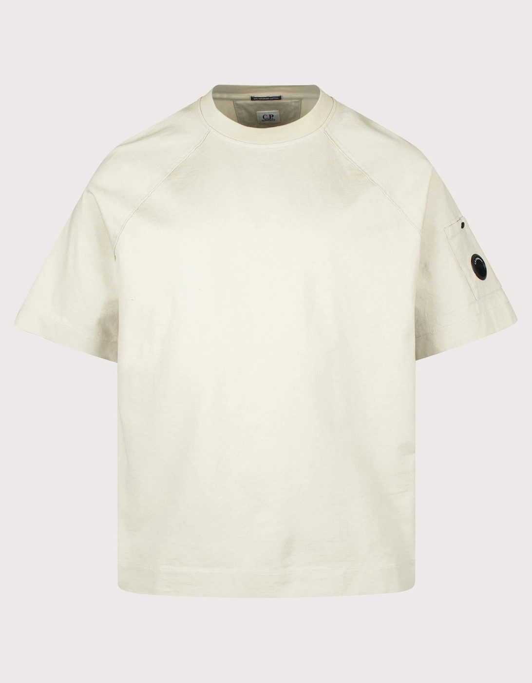 Relaxed Fit 30/2 Mercerized Jersey Twisted Lens T-Shirt