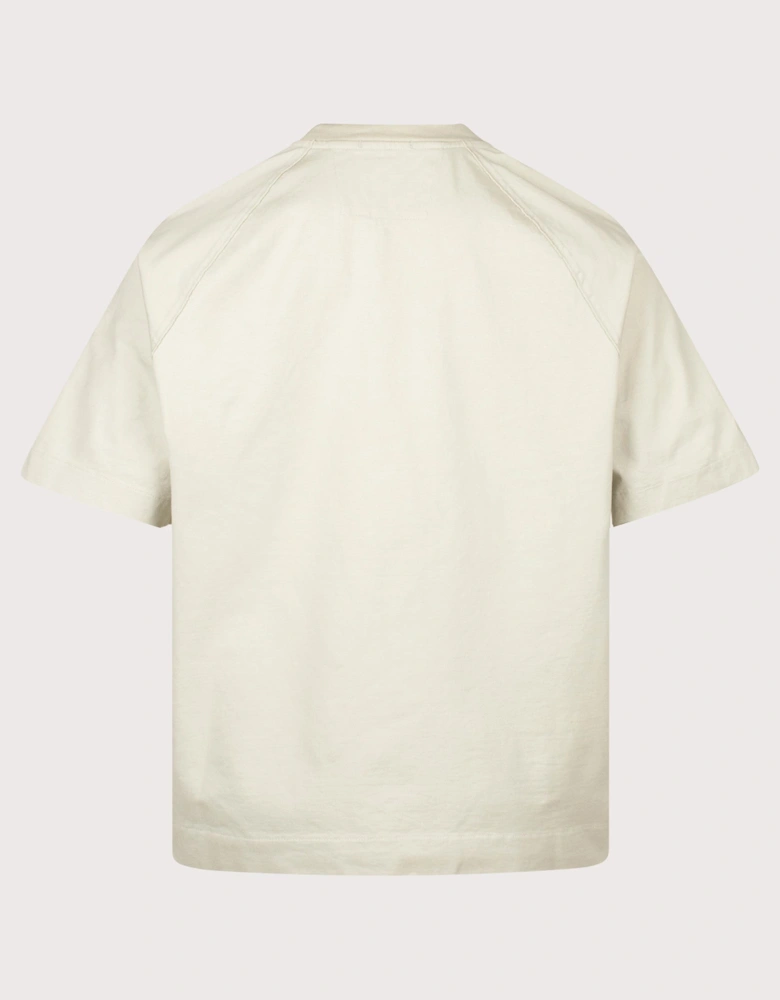 Relaxed Fit 30/2 Mercerized Jersey Twisted Lens T-Shirt