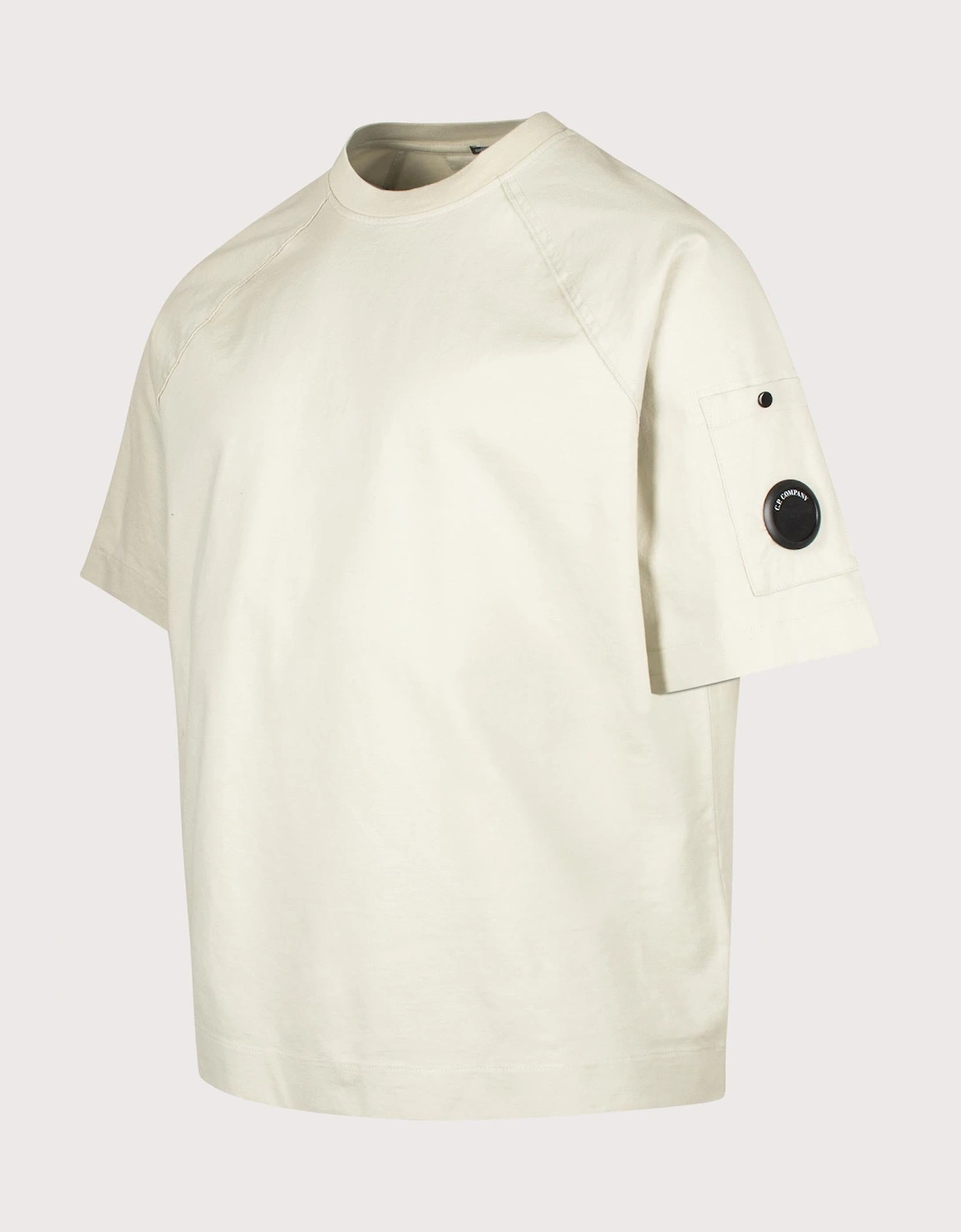 Relaxed Fit 30/2 Mercerized Jersey Twisted Lens T-Shirt