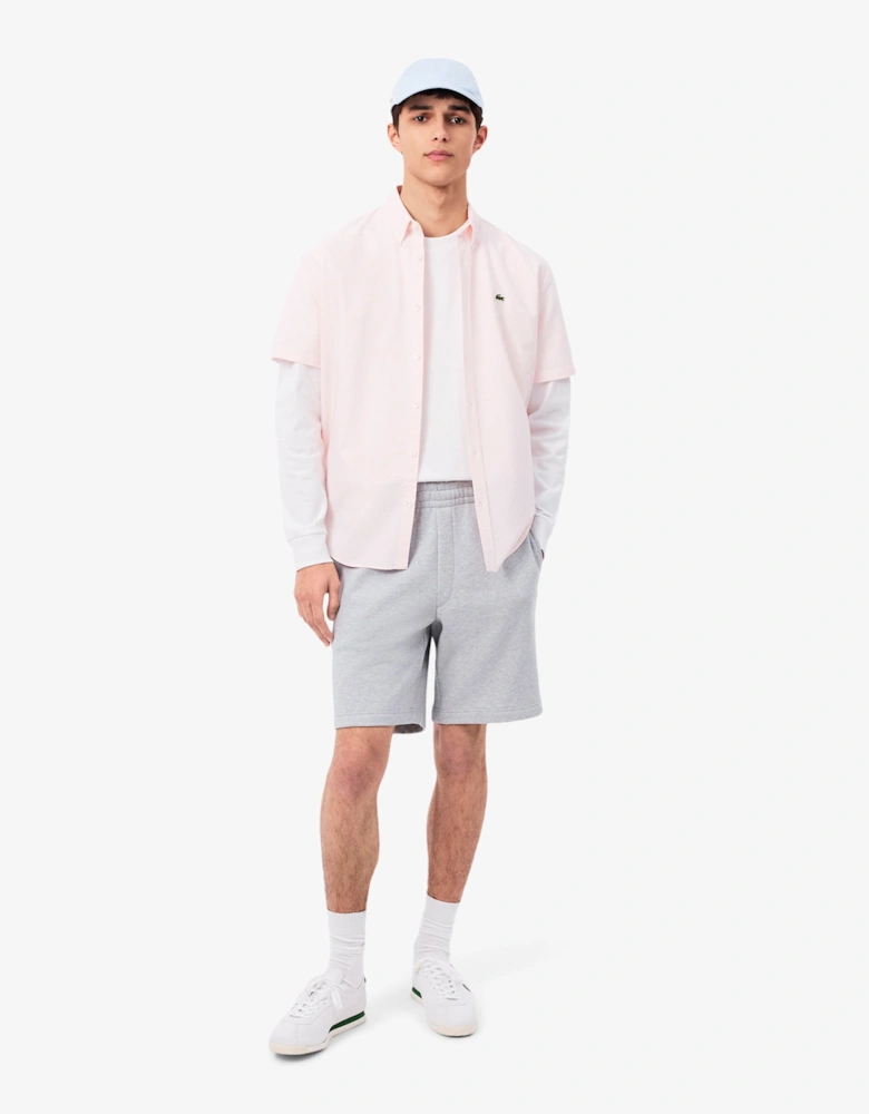 Lacoste Regular Fit Mens Fleece Shorts - Silver Chine CCA