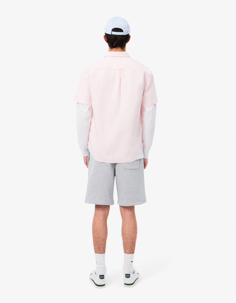Lacoste Regular Fit Mens Fleece Shorts - Silver Chine CCA
