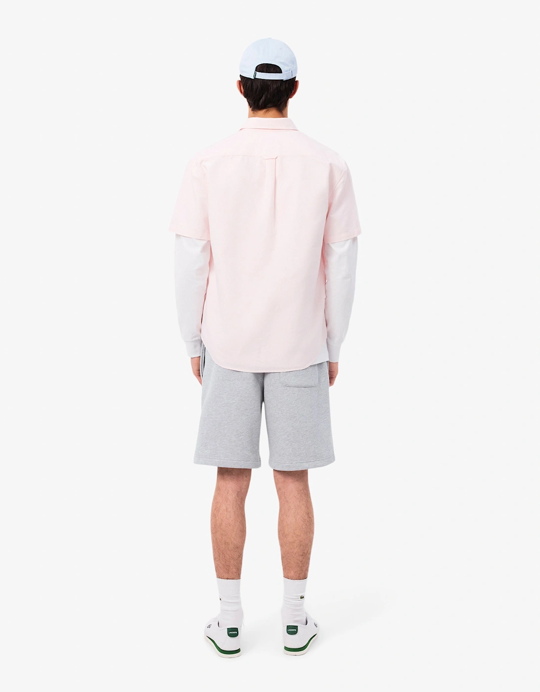 Lacoste Regular Fit Mens Fleece Shorts - Silver Chine CCA