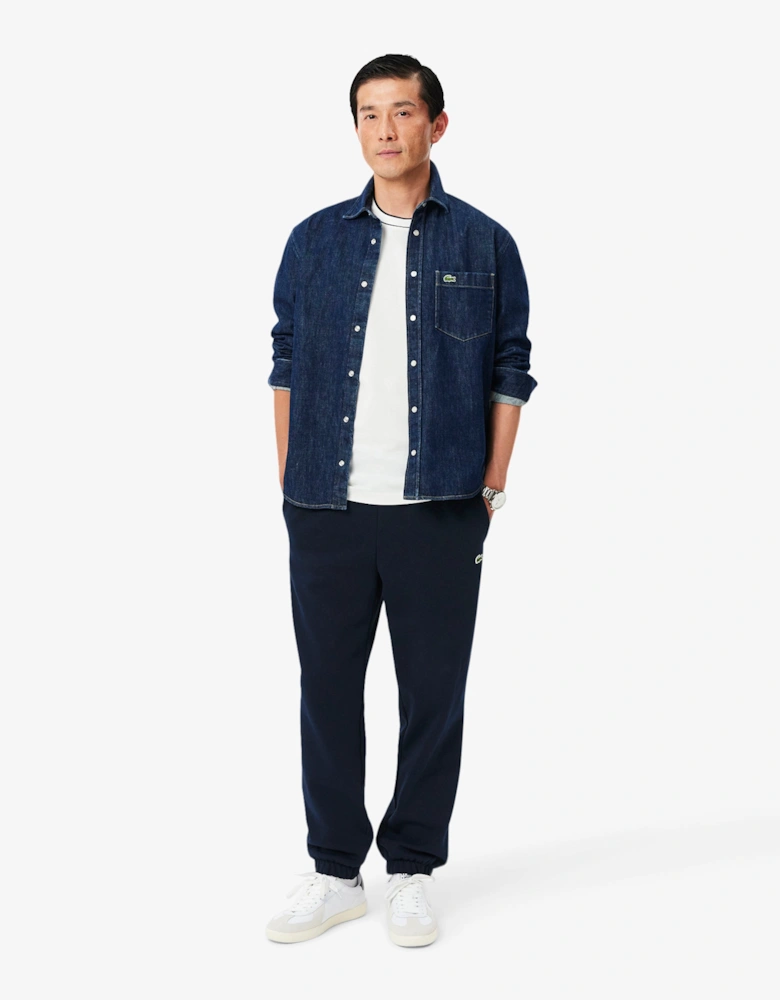 Lacoste Regular Fit Mens Fleece Sweatpants - Navy Blue 166