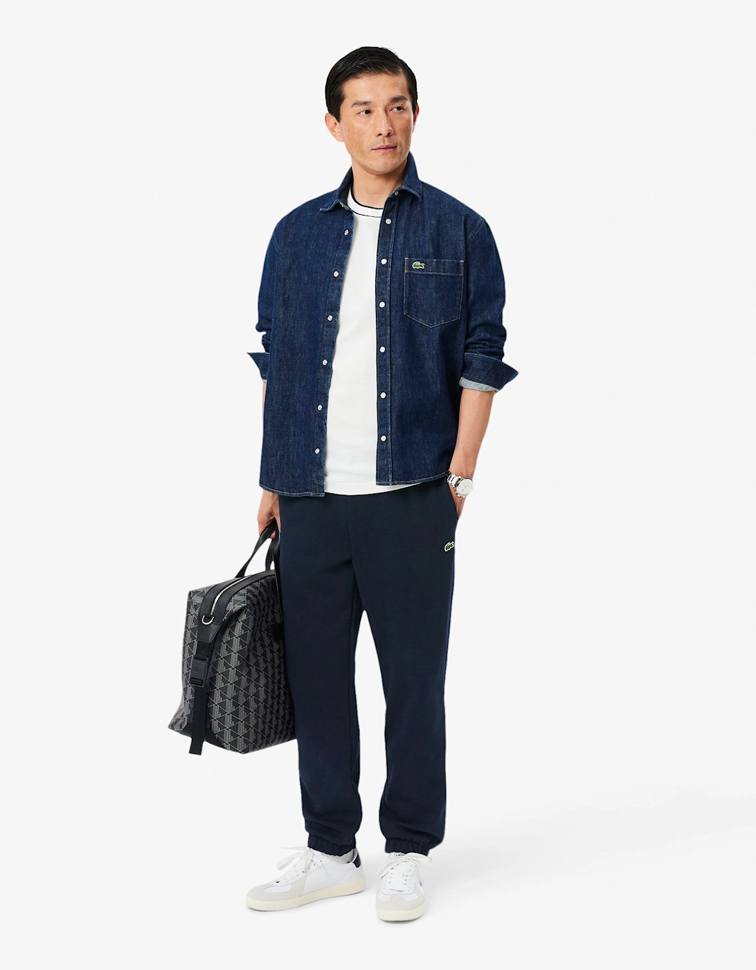 Lacoste Regular Fit Mens Fleece Sweatpants - Navy Blue 166