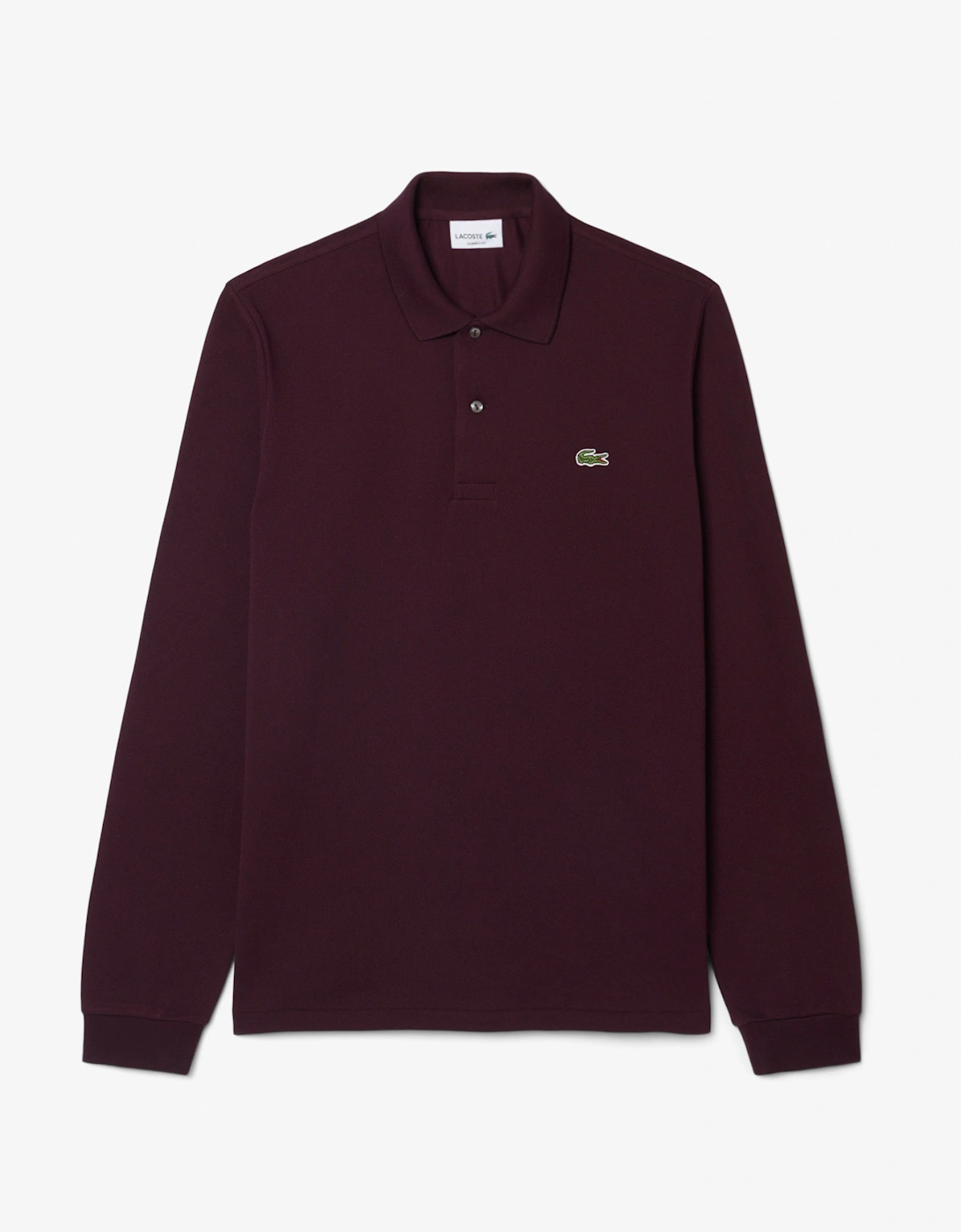 Lacoste Original L.12.12 Mens Long Sleeve Cotton Polo Shirt - Chestnut Brown 3KE