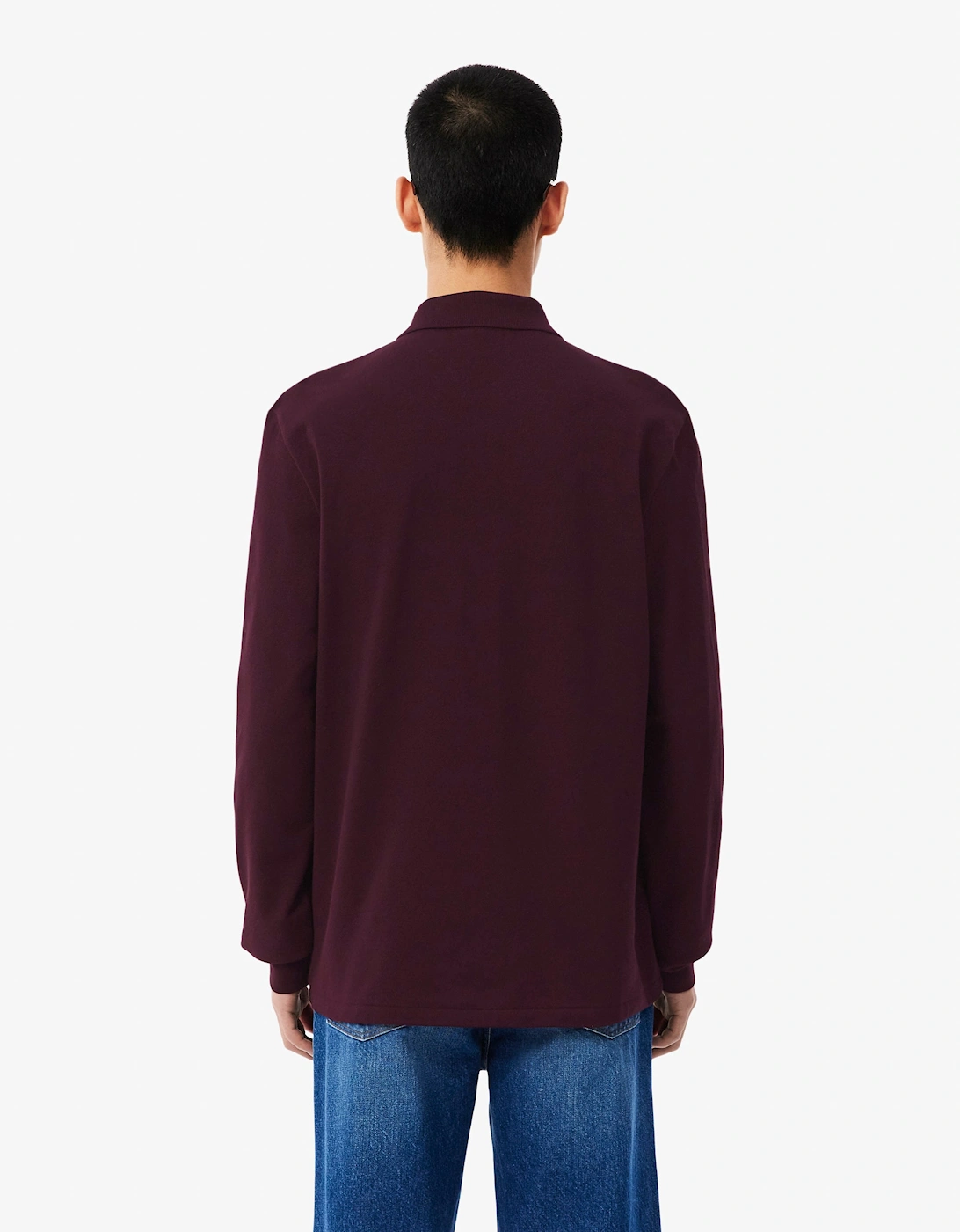Lacoste Original L.12.12 Mens Long Sleeve Cotton Polo Shirt - Chestnut Brown 3KE